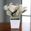 Unique Bargains Artificial Plants Mini Flower Plastic 2.95"x2.95"x7.87" 1 Pcs - 2 of 4