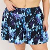 Calypsa Women's High Waisted Chlorine Resistant Flowy Swim Skirt With Attached Shorts - 4 of 4