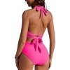 AI'MAGE Womens High Waisted Bikini Sets Tummy Control Bathing Suits Halter Two Piece Swimsuit Modest Bikini 2025 - 2 of 3
