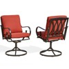 EROMMY Patio Swivel Chair Set Of 2, Outdoor Dining Chairs With Cushions, 360° Swivel Rocker Patio Chairs For Porch, Deck, And Garden - 2 of 4