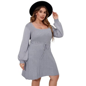 Wrap Midi Dresses A-Line Flare Casual Short Dresses - 1 of 1