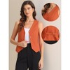 INSPIRE CHIC Women's Fashion Sleeveless Button Down V Neck Crop Summer Vest - 2 of 4