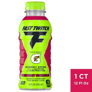 Fast Twitch by Gatorade Strawberry Watermelon Energy Drink - 12 fl oz Bottle - 1 of 4