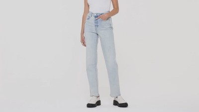 Wild Thing Blue Rinsed Wash Coreva 100% Compostable Stretch Denim Fabric  Straight Leg/70's Fit Jeans - Barbanera