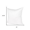 HomeRoots 20" White Cotton Down Blend Throw Pillow Insert - 3 of 4