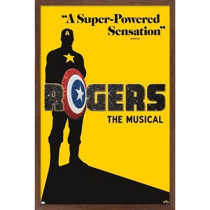 Trends International Marvel Hawkeye - Rogers The Musical Playbill Framed Wall Poster Prints - 1 of 4