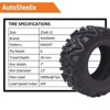 Set of 2 25x8-12 6-Ply All-Terrain Light Mud Tires - Tubeless Off-Road Tires for ATV and UTV - 4 of 4