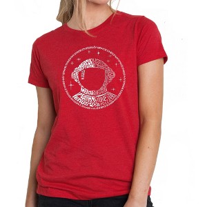 LA Pop Art Women's Premium Blend Word Art T-shirt - I Need My Space Astronaut - 1 of 4