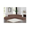 Meridian Furniture,Arc Brown Vegan Leather Modular Sofa - 2 of 4