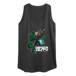 Women's - Disney - Sergeant Tammy Hero's Duty Graphic Racerback Tank - 1 of 4