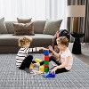 Checkered Easy Jute, Super Soft Rug for Bedroom, Soft Shaggy Plush for Bedroom Dining Room Non-Slip Stain Resistant Under Table Rug - 2 of 4