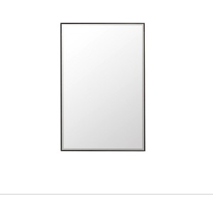 James Martin Signature Vanities Rohe 26" Mirror, Matte Black - 1 of 4