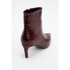 Noya Burgundy Pattern Stiletto Boot (Women) | Prologue Shoes - 4 of 4