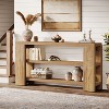 Hommoo Extra Long 3-Tier Console Table with Storage - 3 of 4