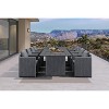 PURPLE LEAF Patio Dining Furniture Set Modern Outdoor Furniture Set Aluminum Dining Table and Chairs - 3 of 4