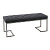 PAGED 50 Inch Storage Ottoman Bench Modern Leather Bench with Button Tufted Cushion for Living Room, Bedroom, Entryway - 4 of 4