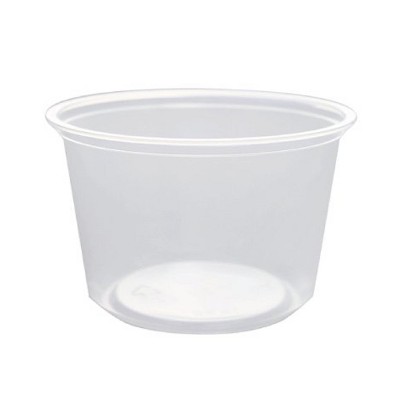 Lollicup Karat 16 Ounce Recyclable Polypropylene Microwave, Dishwasher, and Freezer Safe Round Deli Containers for Hot or Cold Foods (Pack of 500)