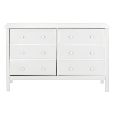 Jayden White Double Dresser with 6 Drawers