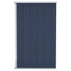 VidaXL Wall-mounted Garden Shed Anthracite 46.5"x39.4"x70.1" Steel - 4 of 4