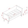 51" Tufted Velvet Storage Ottoman Bench with Curved Armrests for Bedroom or Entryway -3irtyhousy - 4 of 4