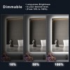 Whisen 24"x36" LED Bathroom Mirror, Anti-Fog, 3 Color Temperatures & Memory Function - 4 of 4