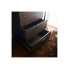HomeStock Brook Two-Door Wood Closet with Two Drawers and Hanging Bars in Dark Brown - 4 of 4