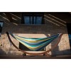 Vivere 8ft Double Cotton Hammock with Solid Pine Arc Stand - 3 of 4