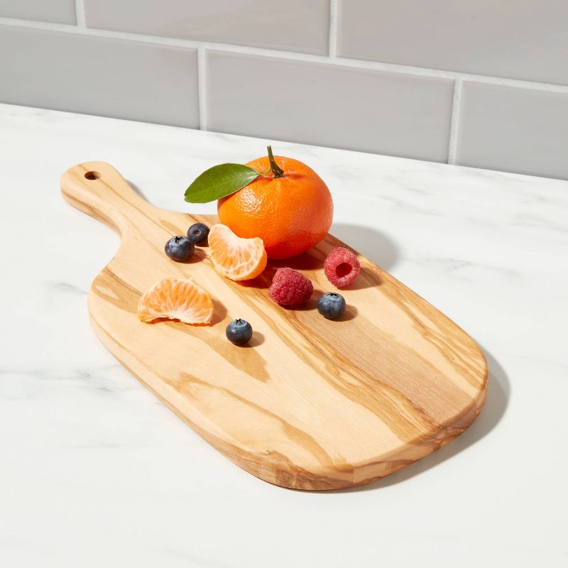 11&#34; x 5&#34; Olivewood Small Serving Board - Threshold&#8482;, 3 of 5