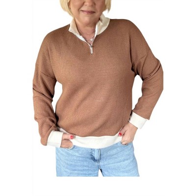 Women's Sierra Waffle Knit Top - BOMBOM