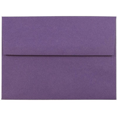 JAM Paper A6 Invitation Envelopes 4.75 x 6.5 Dark Purple 157465