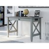 HomeStock Lexi Desk with Drawer and Charger Grey - 2 of 4