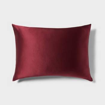 100% Mulberry Silk Pillowcase - Burgundy (Standard) – Curlvana