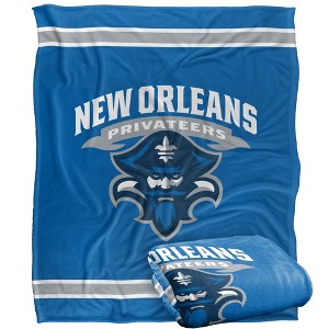 University Of New Orleans Primary Logo Silky Touch Blanket White 50x60 - 1 of 4