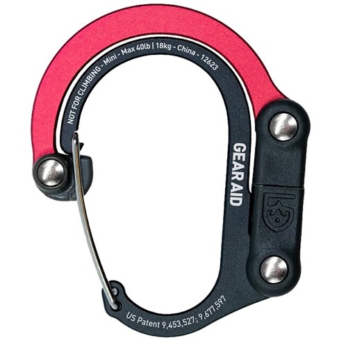 Gear Aid Heroclip Mini Hybrid Camping Gear Clip - Black/red : Target