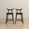 Gulches Black Bar Dining Chairs - Set of 2 for Timeless Elegance - 4 of 4