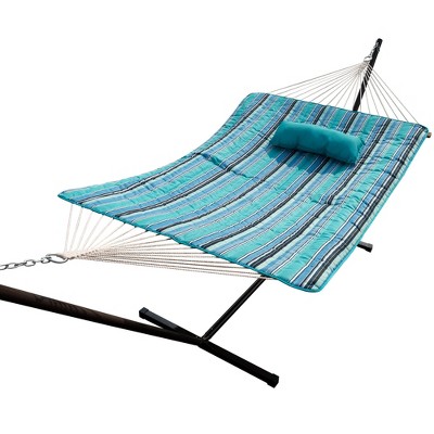 Island Retreat Hammock Pillow & Pad Set - Blue - Island Umbrella