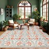 COZONY Washable Runner Rug, Non-Slip Low Pile Hallway Carpet Mat with Vintage Floral Print for Kitchen, Bathroom, Entryway - 4 of 4