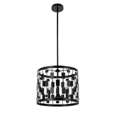 Levante Black 3-Light Contemporary Pendant