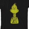The Grinch Menacing Smile Youth Black Crew Neck Short Sleeve T-shirt - 2 of 4