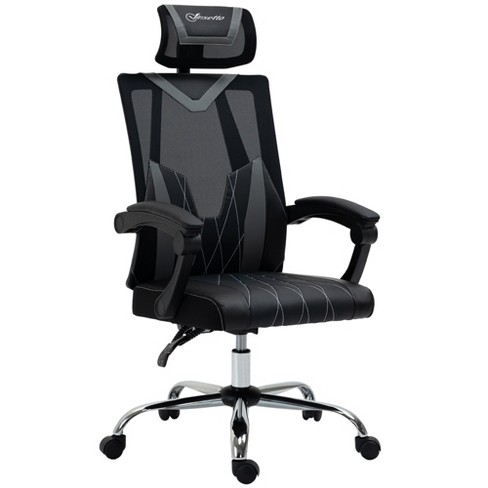 Vinsetto Office Chair Ergonomic Desk Chair With Rotate Headrest