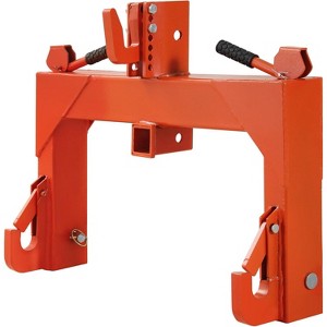 Coucheta 3 Point Quick Hitch, 3000 Lbs 3-Pt Attachments with 2" Receiver Hitch Adaptation to Category 1 & 2 Tractors with 5 Level Adjustable Bolt - 1 of 4