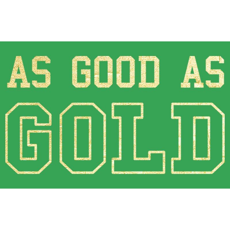 Juniors Womens Lost Gods St. Patrick's Day As Good as Gold T-Shirt, 2 of 5