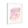 Wynwood Studio 13" x 19" Wednesdays Abstract Framed Wall Art Pink: Modern Decor, Digital Print, Vertical Orientation, White Plastic Frame - 3 of 4