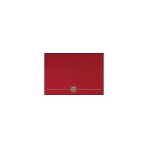 Great Papers Classic Crest 9.38"W x 12"L Certificate Covers Red 903031S - 1 of 3