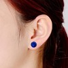 Elegant 14K Yellow Gold stud earrings with a colored cubic zirconia birthstone for a sophisticated touch. - 3 of 3
