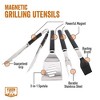 Yukon Glory Magnetic BBQ Grilling Tools Set, Extra Heavy Duty Stainless Steel with Powerful Embedded Magnets Allows Convenient Placement - 4 of 4