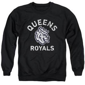 Queens University of Charlotte Official Royals Logo Adult Crewneck Sweatshirt - 1 of 4