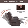 TinyHomie Manual Recliner Chair in Faux Leather for Living Room - 4 of 4