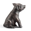 SPI Home Perky Pig Figure - 11" Aluminum Farmhouse Animal Sculpture, Rustic Tabletop Decor for Kitchen, Garden, or Entryway - 3 of 4