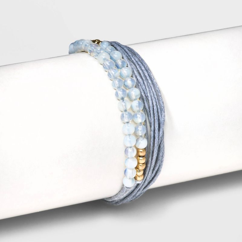 Semi-Precious Multi-Strand Bracelet - Universal Thread™, 3 of 6